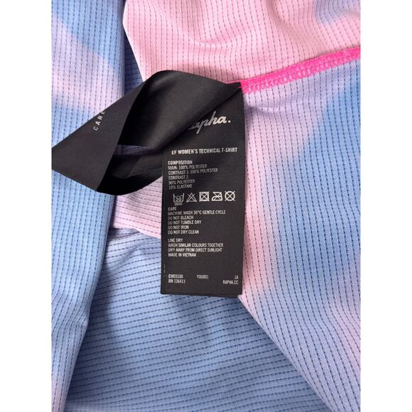 Rapha Cycling Shirt Medium Womens EF Technical Pink Gradient - Picture 9 of 10